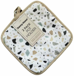 Pajalapp Danny Home Aimai 10084, 20 cm x 20 cm, valge v./hall v./pruunikas v., 2 tk
