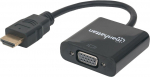 Adapter Manhattan HDMI 19 pin male, VGA 15 pin female, 0.3 m