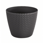 Lillepott Prosperplast Splofy DSP260, plastik, &Oslash; 26 cm, tumehall v.