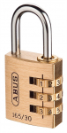Lukk Abus 165/30C, kuldne v., 65 mm