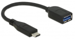 Juhe Delock USB to USB USB 3.1 C, USB 3.1, 0.1 m, must v.