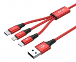 Laadimisjuhe Unitek, Micro USB/Apple Lightning, 120 cm, must v.