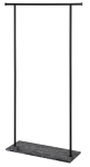 Riidestange Home4you Frany, 162 cm, must v.