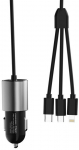 Auto laadija Dudao R5ProN, Lightning/USB/USB Type-C, must v.
