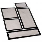 Korpuse detailid, tolmufiltri komplekt DEMCiflex Dust Filter Set for Lian Li TU150 Mini ITX, must v.