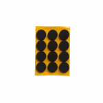 Kleepuvad m&ouml;&ouml;blijalgade padjad Haushalt, must, &Oslash; 20mm, 12 tk