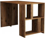 Kirjutuslaud ja riiul Kalune Design Lima 845HCT3842, 120 cm x 60 cm, 75.4 cm, p&auml;hklipuu v.