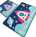 Vannitoamattide komplekt Foutastic Namoon 359CHL5351, mitmev&auml;rviline, 100 cm x 60 cm