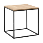 Kohvilaud Kalune Design SHP-950-TT-1, must v./p&auml;hklipuu v., 50 cm x 50 cm x 52 cm