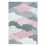 Vaip sise Ayyildiz Clouds 801500820, valge v./hall v./roosa v., 150 cm x 80 cm