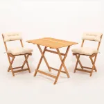 Aiam&ouml;&ouml;bli komplekt Floriane Garden MY003A, kreemjasvalge v./pruun v., 2 istekohta