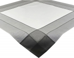 Laudlina ruudukujuline OAB-04, valge v./hall v., 85 x 85 cm