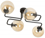 Valgusti lagi Emibig Brendi 4, E14, 4 x 10 W, must v.