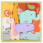 Puidust pusle Animal Block, 2 cm x 19.5 cm, 12 tk
