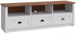 TV-kapp Gala Meble Prowansja, pruun v./valge v., 43 cm x 158 cm x 49 cm