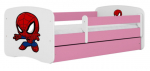 Lastevoodi Kocot Kids Spiderman, valge v./roosa v., 70 x 140 cm, ilma voodipesukastita, ilma madratsita