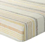 Voodilina Classic PRZI-02, valge v./sinep v./pruun v., 100 x 200 cm, kummiga