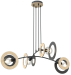 L&uuml;hter rippuv Emibig Skiva 1409/4, E27, 4 x 15 W, must v.