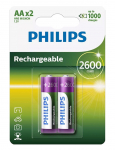 Laetav aku Philips R6B2A260/10, AA, 2600 mAh, 2 tk