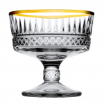 J&auml;&auml;tisepokaal, komplekt Pasabahce Elysia Gold, 250 ml, &Oslash; 10 cm, l&auml;bipaistev v./kuldne v., klaas