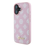 Telefoni &uuml;mbris Guess Peony MagSafe, Apple iPhone 16, roosa v.