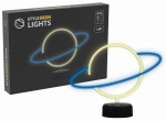 Dekoratsioon "Planeet" Manta Style Neon Lights LED-valgustusega, 24.5 cm, sinine v./valge v./h&otilde;be v.