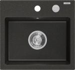 K&ouml;&ouml;givalamu Mexen Milo, graniit, 43.5 cm x 41 cm x 17.1 cm, metallic black/gold+chrome