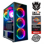 Statsionaarne arvuti Intop Ryzen 7 5700G, 2500 GB, DDR4 8 GB, SSD+HDD 500 GB 2 TB, Radeon RX Vega 8 Dynamic