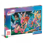 Pusle Clementoni Super Winx 25083, 33.5 cm x 48.5 cm, 104 tk, mitmev&auml;rviline