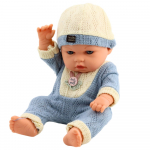 Beebinukk Knitted Outfit, 29 cm, sinine