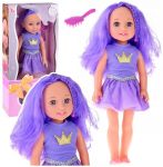 Nukk Lean Toys Pretty, 38 cm, violetne v.