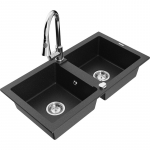 K&ouml;&ouml;givalamu Mexen Mario, graniit, 82 cm x 43.6 cm x 16.1 cm, h&otilde;be v./must v./kroom v.