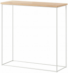 Konsoollaud ADRK Milan CT-MIL-W-OL, valge titaan v./lancelot oak v., 30 cm x 80 cm x 80 cm
