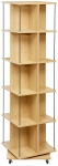 Raamaturiiul Home4you Ferdie 40720, pruun v., 176 cm x 45 cm x 45 cm