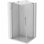Du&scaron;ikabiin Mexen Velar L 871-100-085-03-01, ristk&uuml;lik, aluseta, 100 cm x 85 cm x 200 cm, kroomi v./l&auml;bipaistev