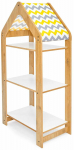 Laste riiul Kalune Design Multi Purpose, pruun v./valge v./kollane v., 30 cm x 50 cm x 100 cm
