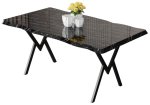 S&ouml;&ouml;gilaud Kalune Design Akort, must v./marmor v., 130 cm x 80 cm x 73 cm