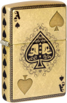 Tulemasin Zippo Ace Of Skulls 46388, kuldne v.