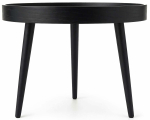 Kohvilaud Akord Furniture Factory Picco, must v., 40 cm x 40 cm x 40 cm