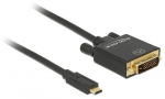 Juhe Delock USB-C > DVI 24+1 (ST-ST) 4K 30Hz USB C male, DVI-D male, 2 m, must v.