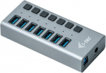 USB jaotur i-Tec USB 3.0 Charging HUB 7port + Power Adapter 36 W, 100 cm