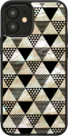 Telefoni &uuml;mbris iKins Сase for Apple iPhone 12 Mini Pyramid Black, must v., Apple