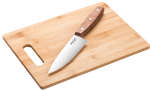 K&ouml;&ouml;ginugade komplekt Lamart Bamboo Cutting Board With Chef's Knife LT2059, 2 tk