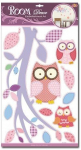 Dekoratiivne kleebis Marko Pink Owls, 50 cm x 32 cm