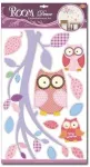 Dekoratiivne kleebis Marko Pink Owls, 50 cm x 32 cm