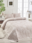 Voodikate Mijolnir Double Bedspread Set 162ELR9433, valge v./heleroosa v., 200 cm x 220 cm