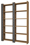 P&otilde;randariiul Kalune Design City 2, sinine v./p&auml;hklipuu v., 170 cm x 24.2 cm x 124.6 cm
