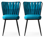 Toolide komplekt Kalune Design Kubakly 158 974NMB1179, sinine v./kuldne v., 43 cm x 43 cm x 82 cm, 2 tk