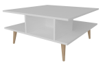 Kohvilaud Kalune Design Akya, valge v., 89 cm x 89 cm x 44 cm