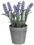 Kunsttaim potis, lavendel Splendid Lavender 2, roheline v./hall v./violetne v., 21 cm x 9.5 cm